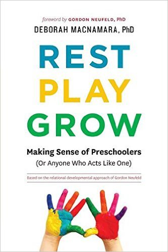 Book cover of Rest, Play, Grow: Making Sense of Preschoolers by Deborah  MacNamara, Gordon Neufeld