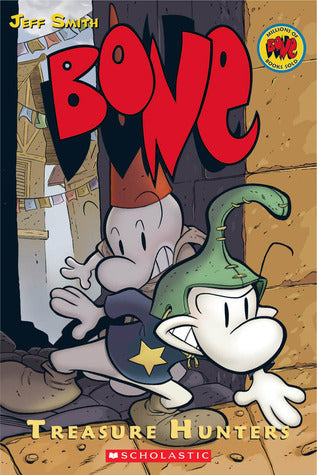 Book cover of Bone, Vol. 8: Treasure Hunters by Jeff Smith, Steve Hamaker (Colorist)