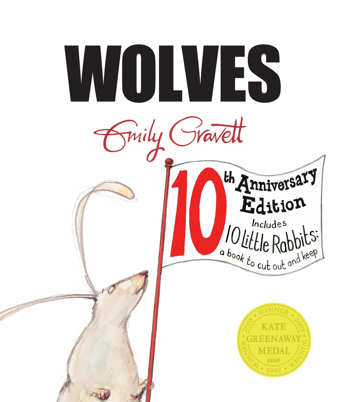 Book cover of Wolves by Emily Gravett