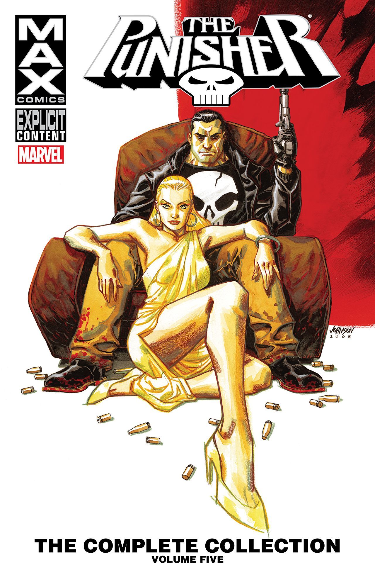 Book cover of The Punisher MAX: The Complete Collection, Vol. 5 by Duane Swierczynski (Writer), Victor Gischler, Gregg Hurwitz, Mike Benson, Laurence Campbell (Illus.), Michel Lacombe (Illus.), Jefte Palo (Illus.), Goran Parlov (Illus.)