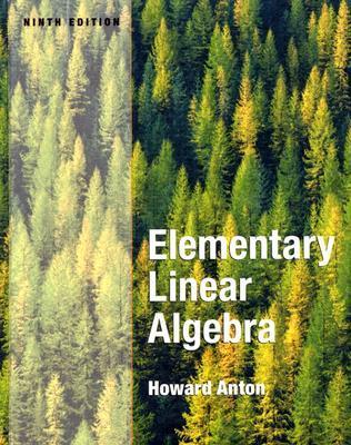 Book cover of Elementary Linear Algebra by Howard Anton
