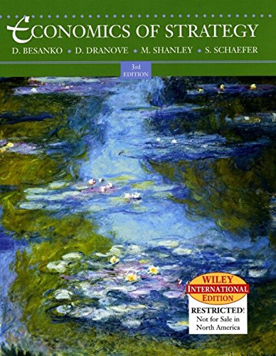 Book cover of Economics Of Strategy by David Besanko
