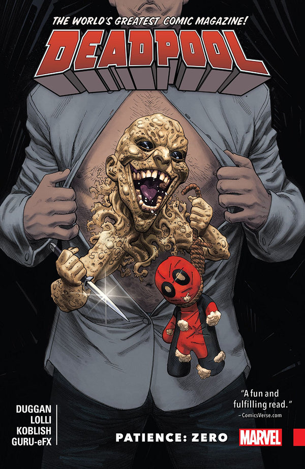 Book cover of Deadpool: World's Greatest, Volume 6: Patience: Zero by Gerry Duggan (Writer)