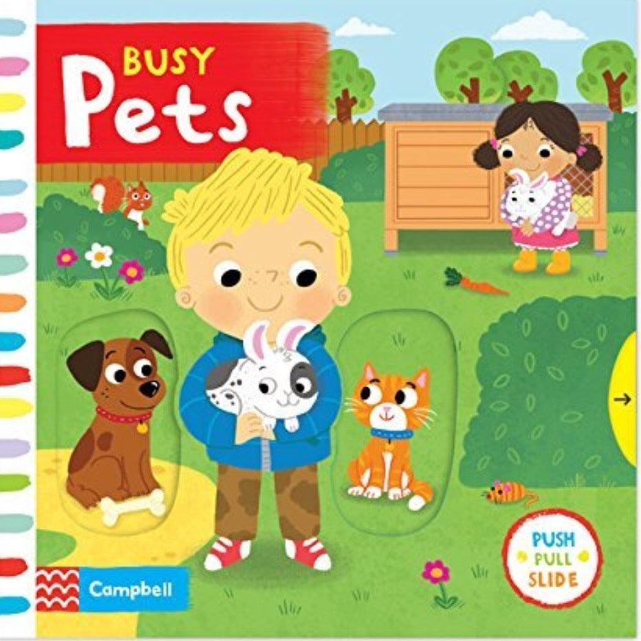 Book cover of Busy Pets by Louise Forshaw