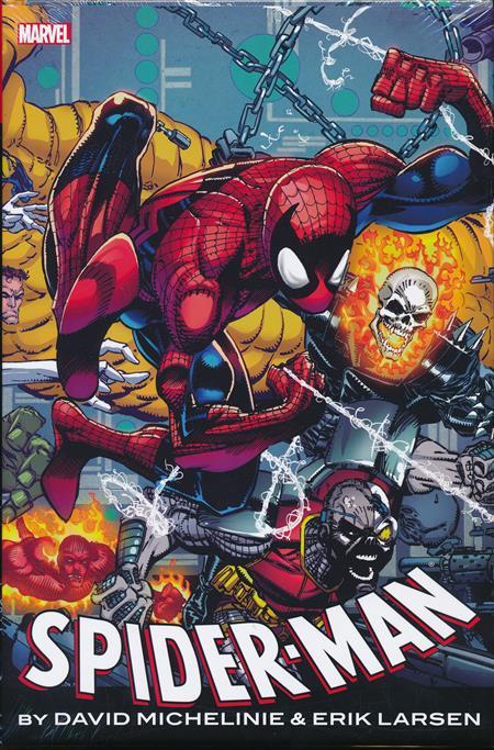 Book cover of Spider-Man By David Michelinie And Erik Larsen Omnibus by David Michelinie, Erik Larsen, Jim Owsley (Pseudonym), Christopher J. Priest, Howard Mackie, Mark Bagley (Illus.)
