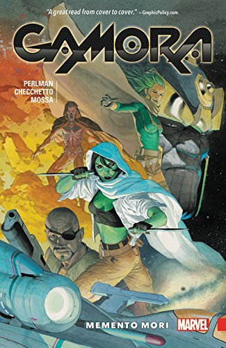 Book cover of Gamora: Memento Mori by Nicole Perlman, Marco Checchetto (Artist), Esad Ribić (Cover Artist), Andres Mossa (Color Artist), Travis Lanham (Letterer)