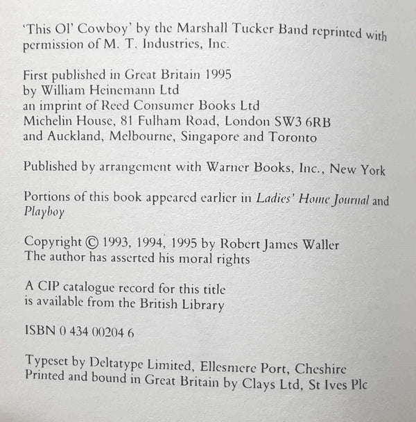 Book cover of Border Music by Robert James Waller
