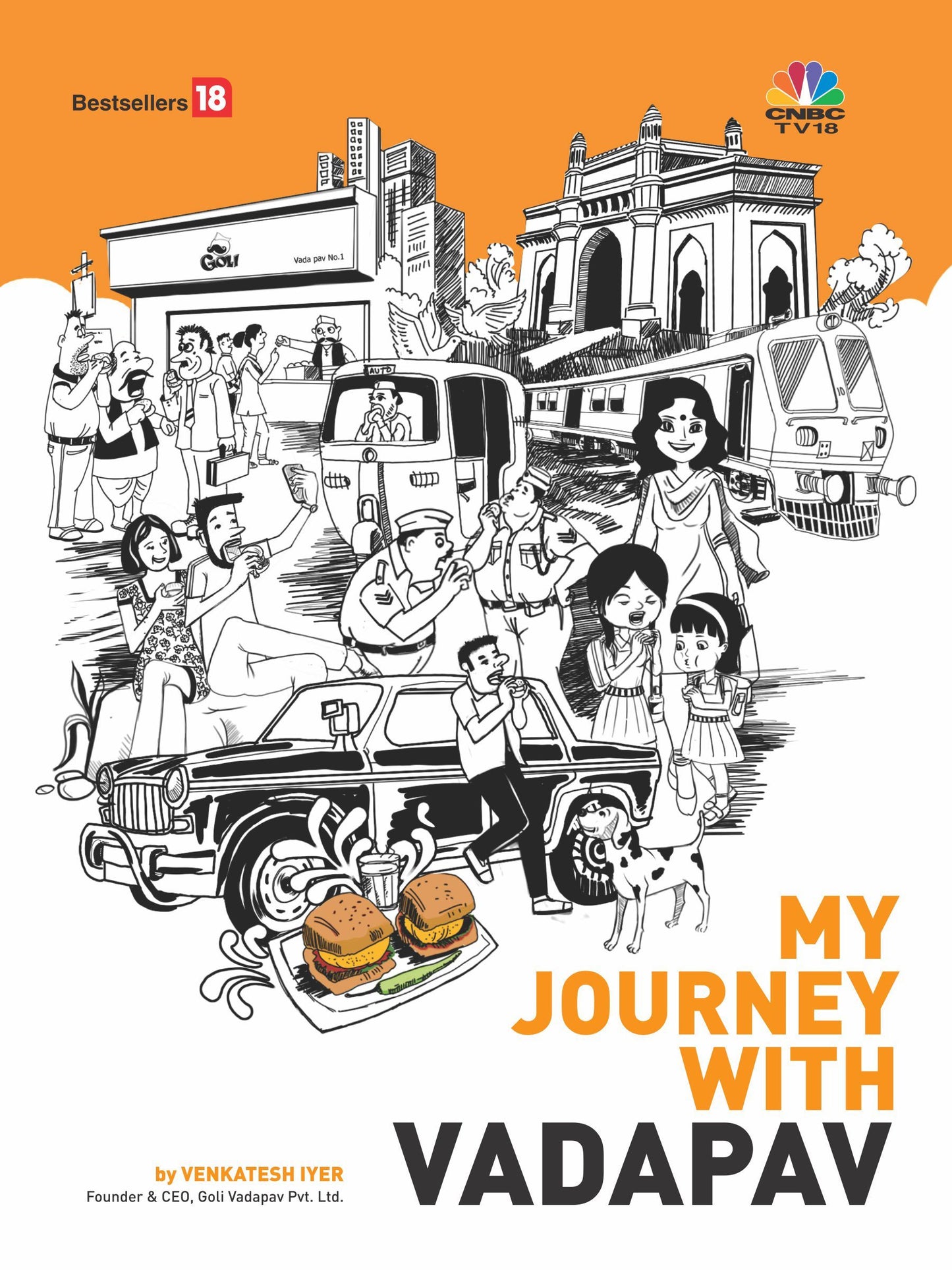 Book cover of My Journey With Vadapav by Venkatesh Iyer