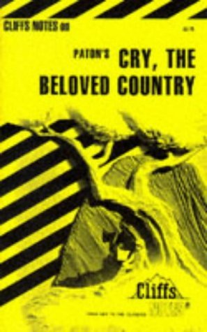 Book cover of Cliffs Notes On Paton's Cry, The Beloved Country by Eva Fitzwater, CliffsNotes