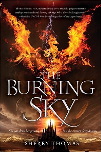 Book cover of The Burning Sky by Sherry Thomas
