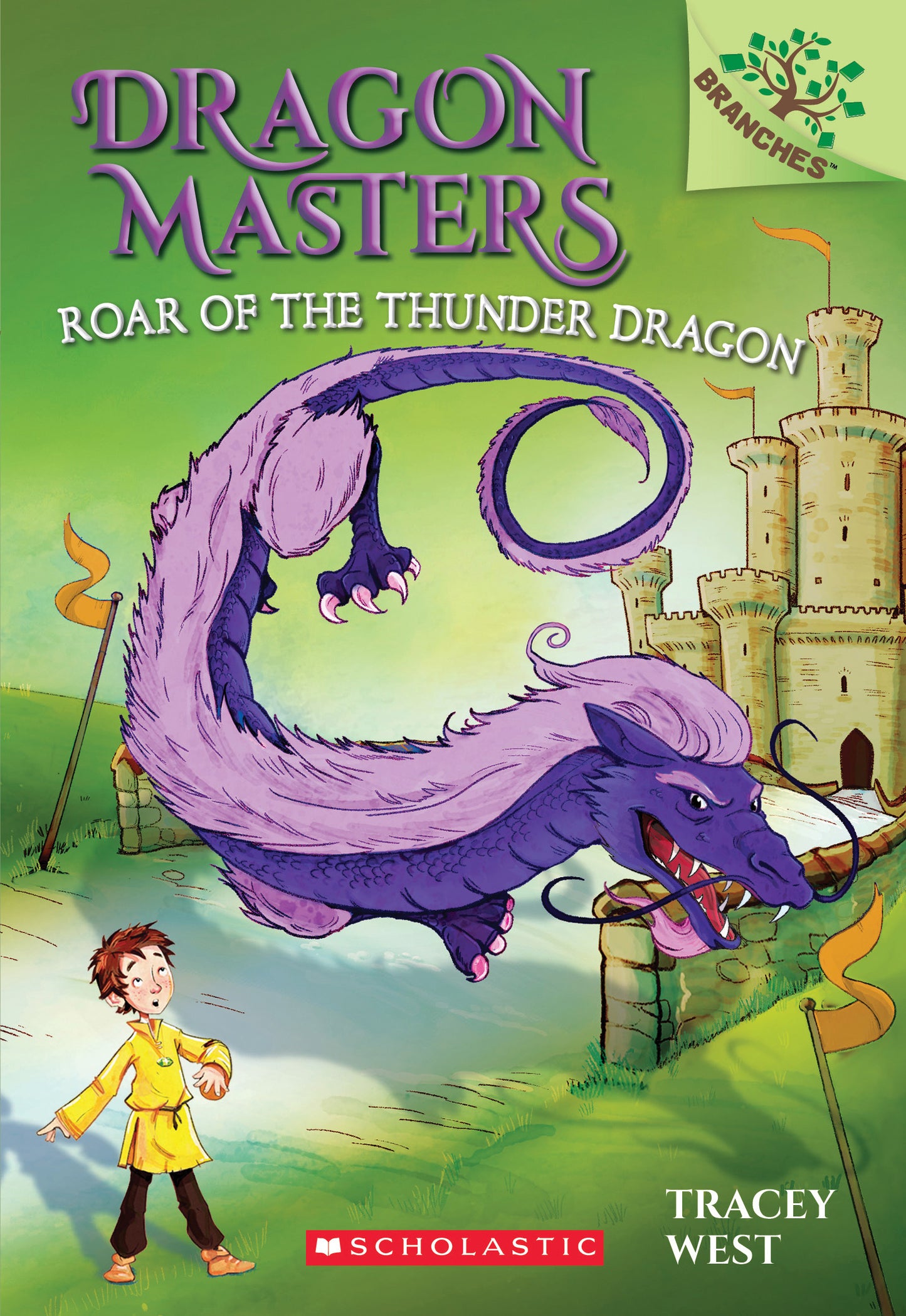 Book cover of Roar Of The Thunder Dragon by Tracey West, Damien Jones (Illus.)