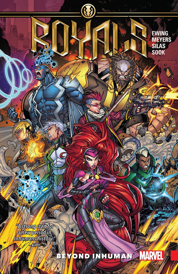 Book cover of Royals, Vol. 1: Beyond Inhuman by Al Ewing, Ryan Sook (Illus.), Jonboy Meyers (Illus.)