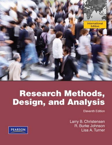 Book cover of Research Methods, Design, and Analysis by Christensen Larry B, R. Burke Johnson, Lisa A. Turner