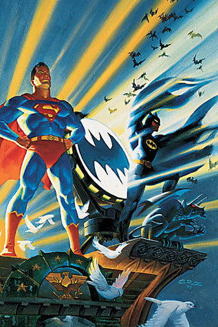 Book cover of World's Finest Deluxe Edition by Dave Gibbons, Steve Rude (Illus.), Karl Kesel (Illus.), Steve Oliff (Illus.)