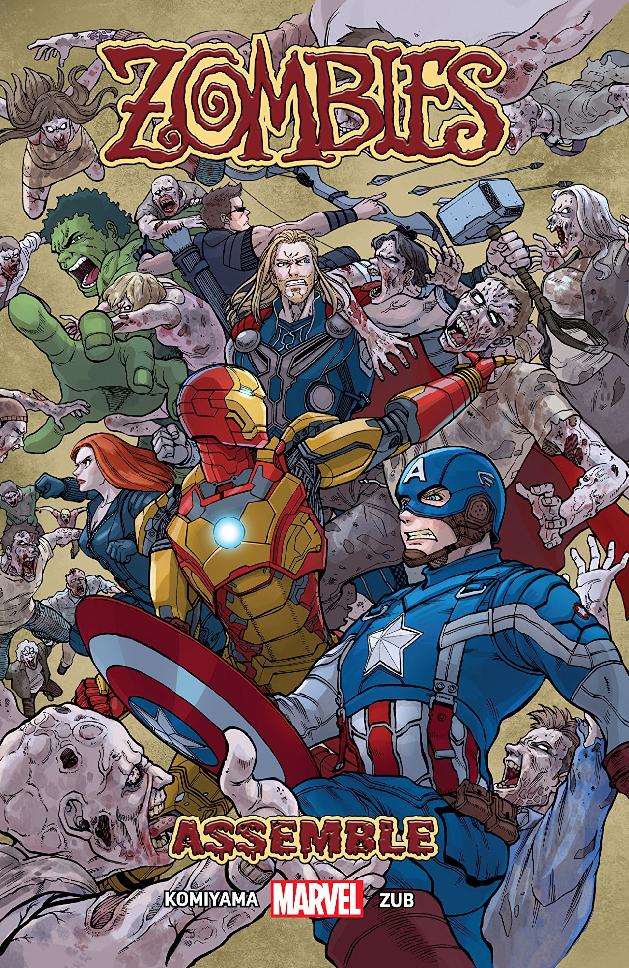 Book cover of Zombies Assemble, Vol. 1 by Yusaku Komiyama, Jim Zub, Travis Lanham (Illus.)