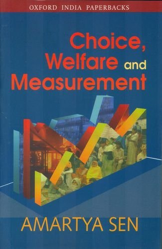Book cover of Oxford University Press Choice Welfare And Measurement by Amartya Sen
