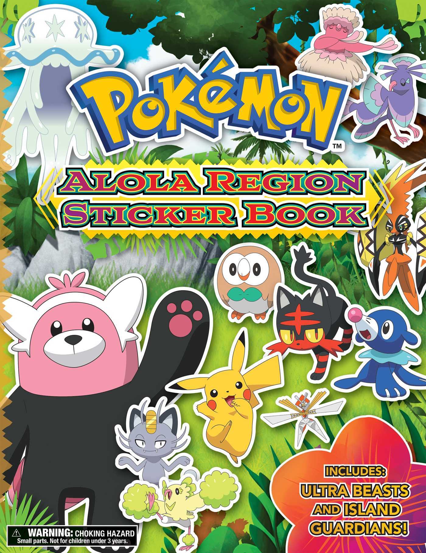 Book cover of Pokémon Alola Region Sticker Book by The Pokémon Company International