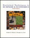 Book cover of Statistical Techniques in Business and Economics by Robert D. Mason, Douglas A. Lind, William G. Marchal