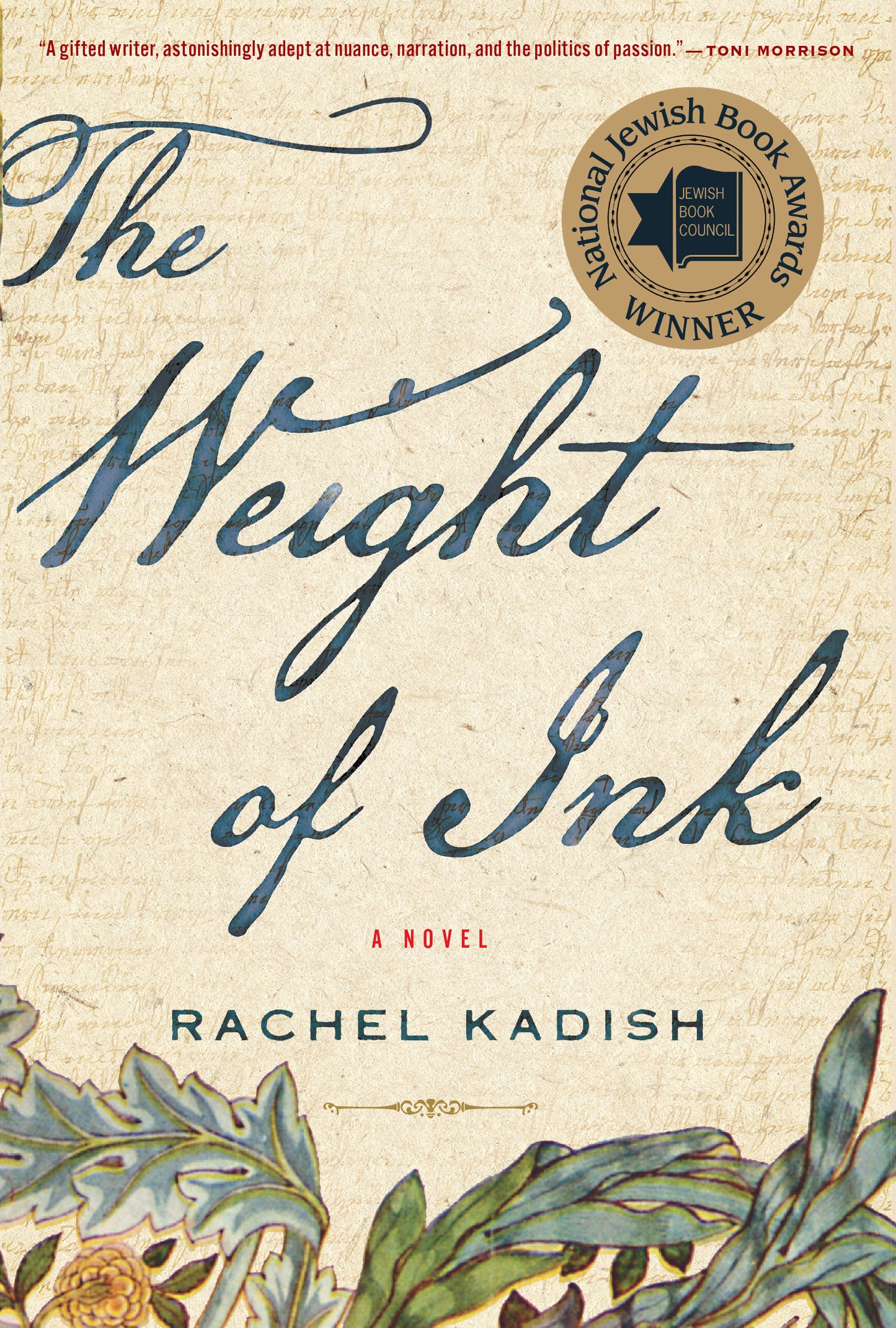 Book cover of The Weight of Ink by Rachel Kadish