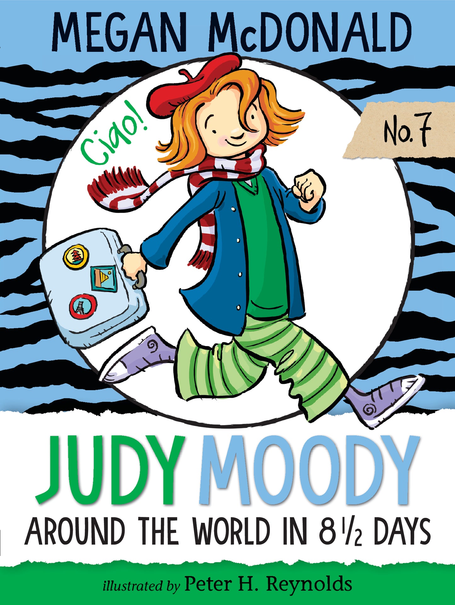 Book cover of Around the World in 8 1/2 Days by Megan McDonald, Peter H. Reynolds (Illus.)