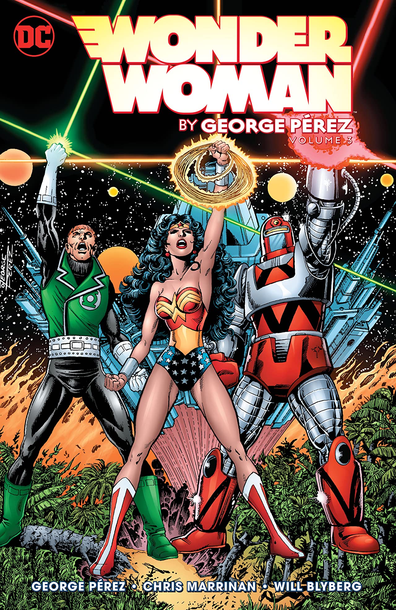 Book cover of Wonder Woman By George Pérez, Vol. 3 by George Pérez, Chris Marrinan (Illus.), Will Blyberg (Illus.)