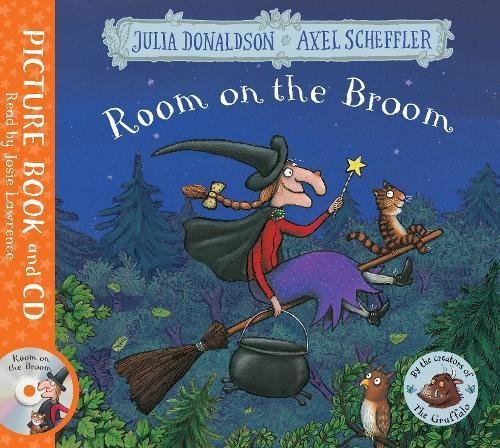 Book cover of Room On The Broom [With Audio CD] by Julia Donaldson, Axel Scheffler (Illus.), Josie Lawrence (Narrator)