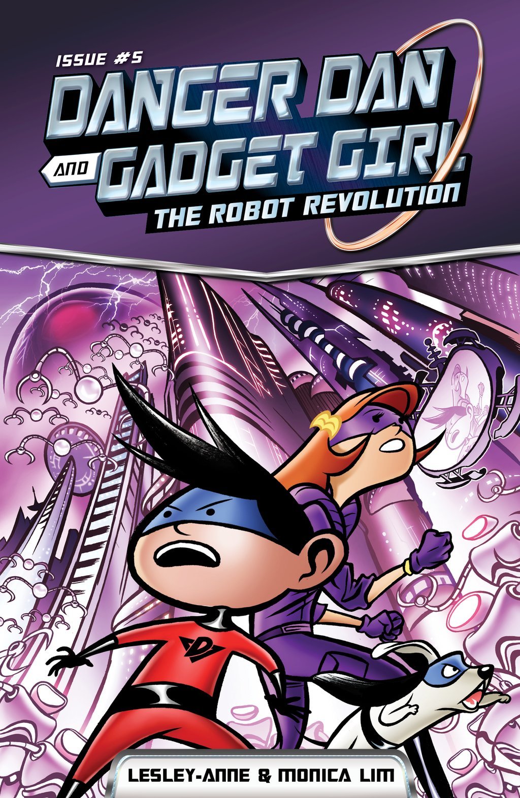 Book cover of The Robot Revolution by Lesley-Anne, Monica Lim, Elvin Ching (Illus.)