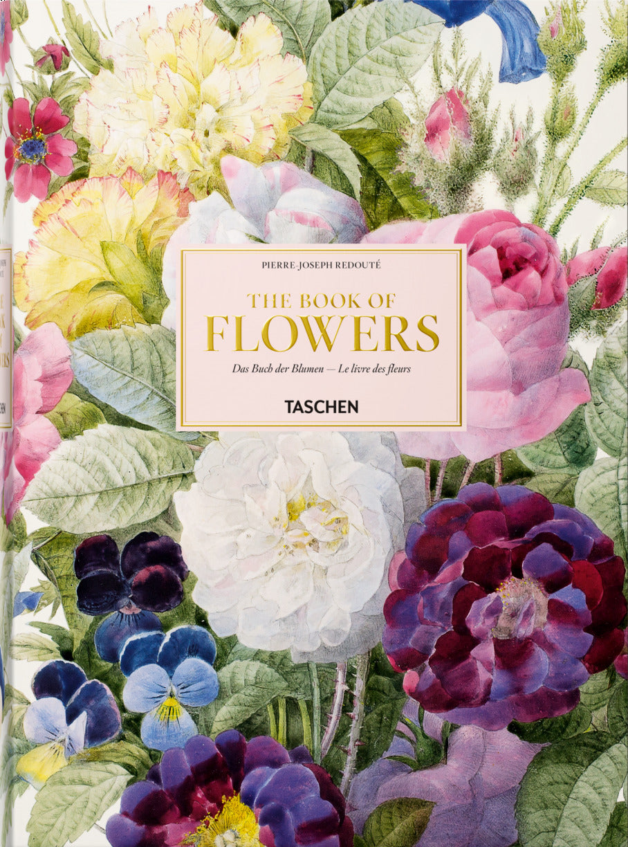 Book cover of Redouté. The Book of Flowers by H. Walter Lack, Pierre-Joseph Redouté (painter)
