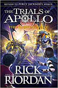 Book cover of The Burning Maze by Rick Riordan