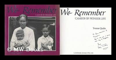 Book cover of We Remember: Cameos of Pioneer Life by Yvonne Quahe