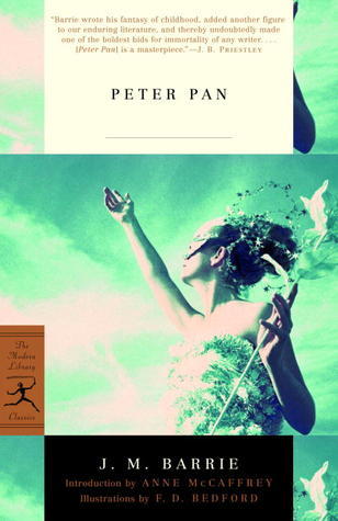 Book cover of Peter Pan by J.M. Barrie, F.D. Bedford (Illus.), Anne McCaffrey (Introduction)