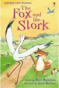 Book cover of The Fox And The Stork by Mairi Mackinnon (Retold by), Aesop, Rocío Martínez (Illus.)