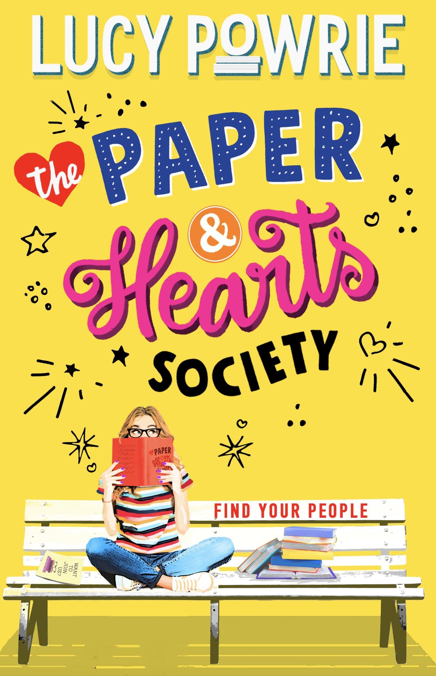 Book cover of The Paper & Hearts Society by Lucy Powrie