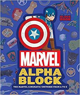 Book cover of Marvel Alphablock (An Abrams Block Book): The Marvel Cinematic Universe From A To Z by Marvel Comics, Peski Studio (Illus.)
