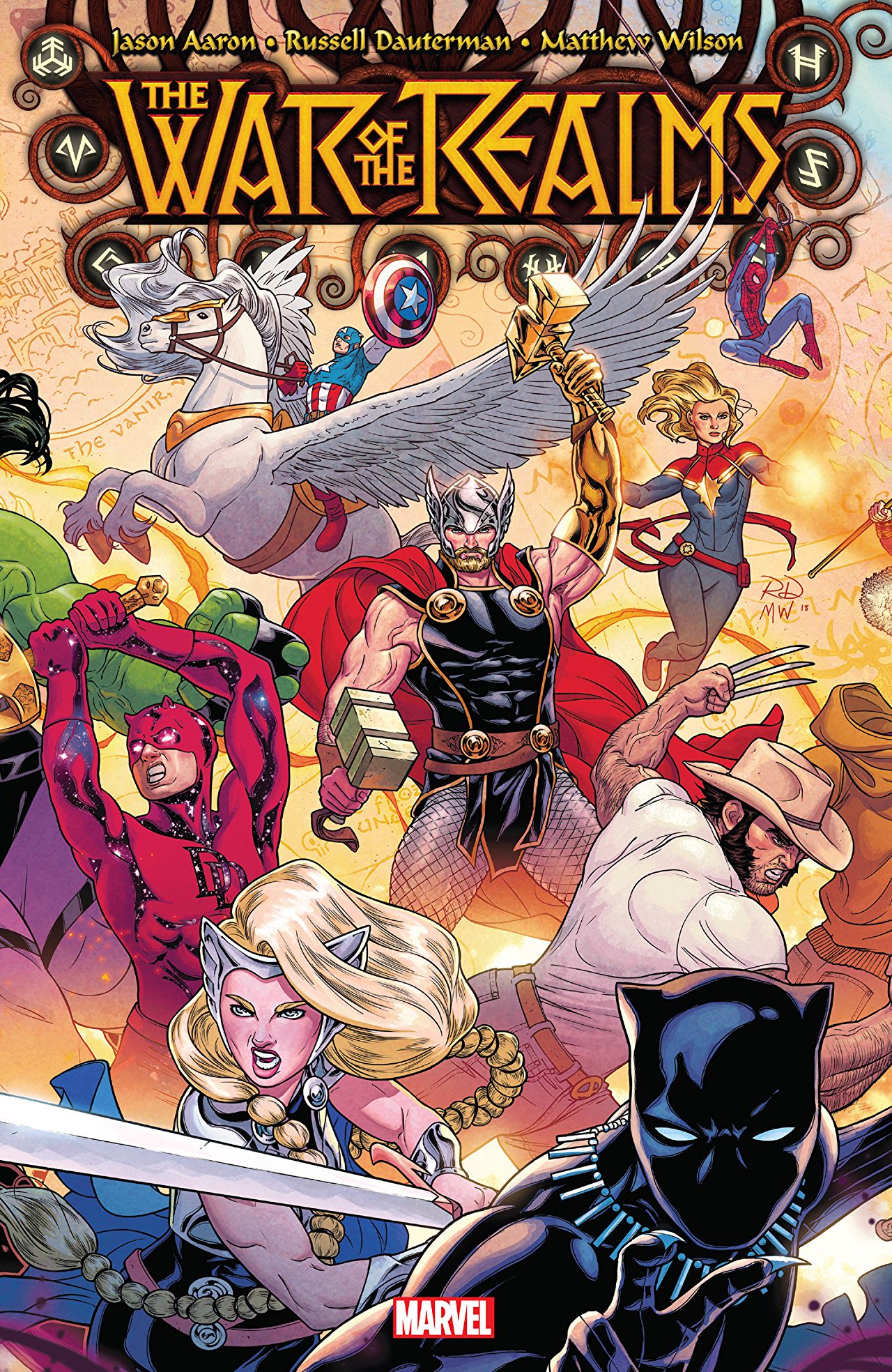 Book cover of The War Of The Realms by Jason Aaron, Russell Dauterman