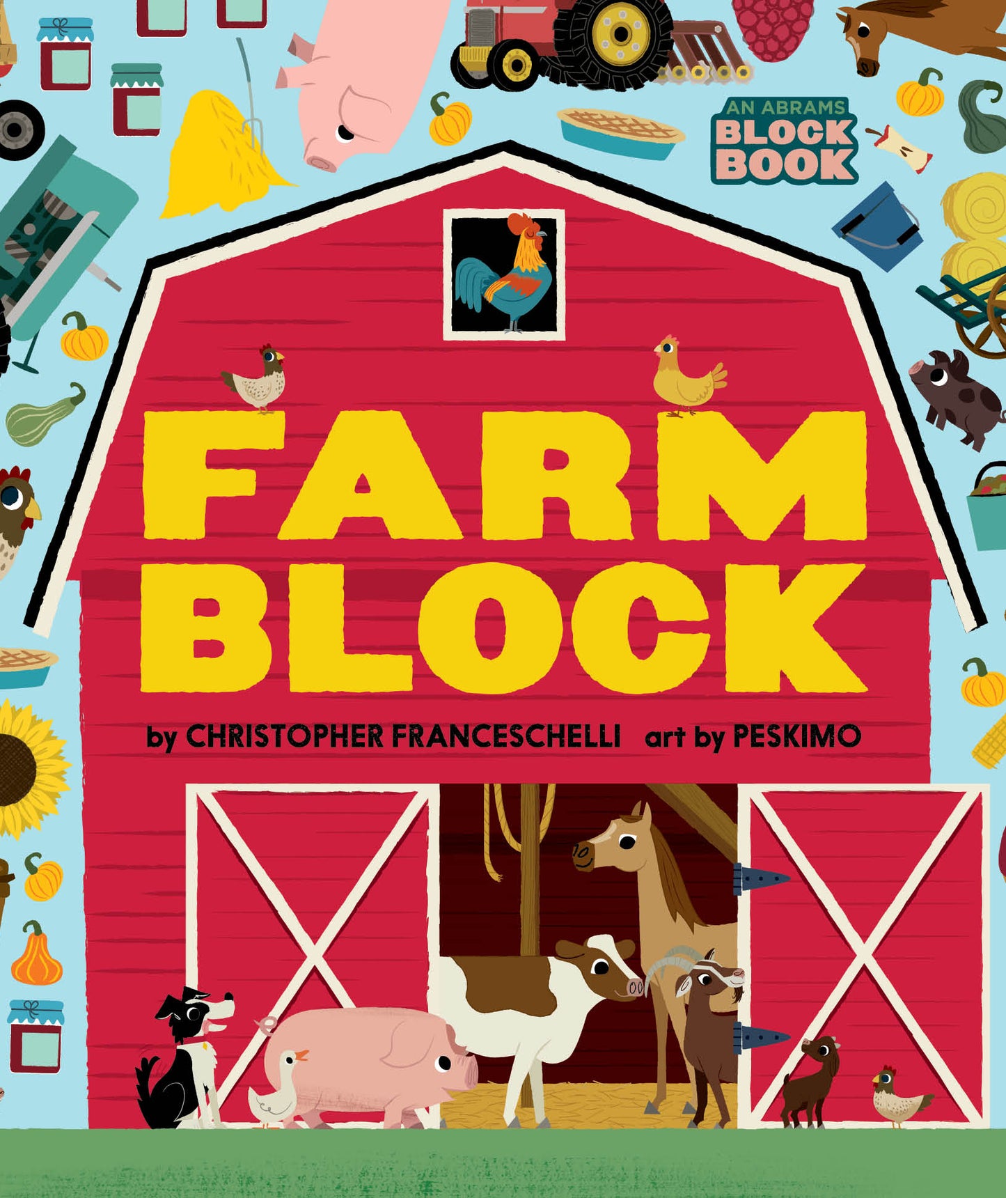 Book cover of Farmblock by Christopher Franceschelli, Peskimo (Illus.)