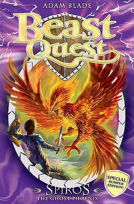 Book cover of Spiros The Ghost Phoenix by Adam Blade