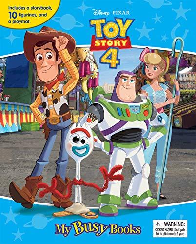 Book cover of Disney / Pixar Toy Story 4 My Busy Books - Storybook, 10 Figurines, Playmat by Phidal Publishing