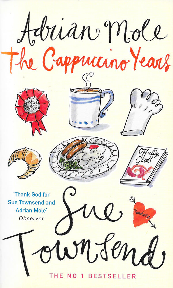 Book cover of Adrian Mole: The Cappuccino Years by Sue Townsend