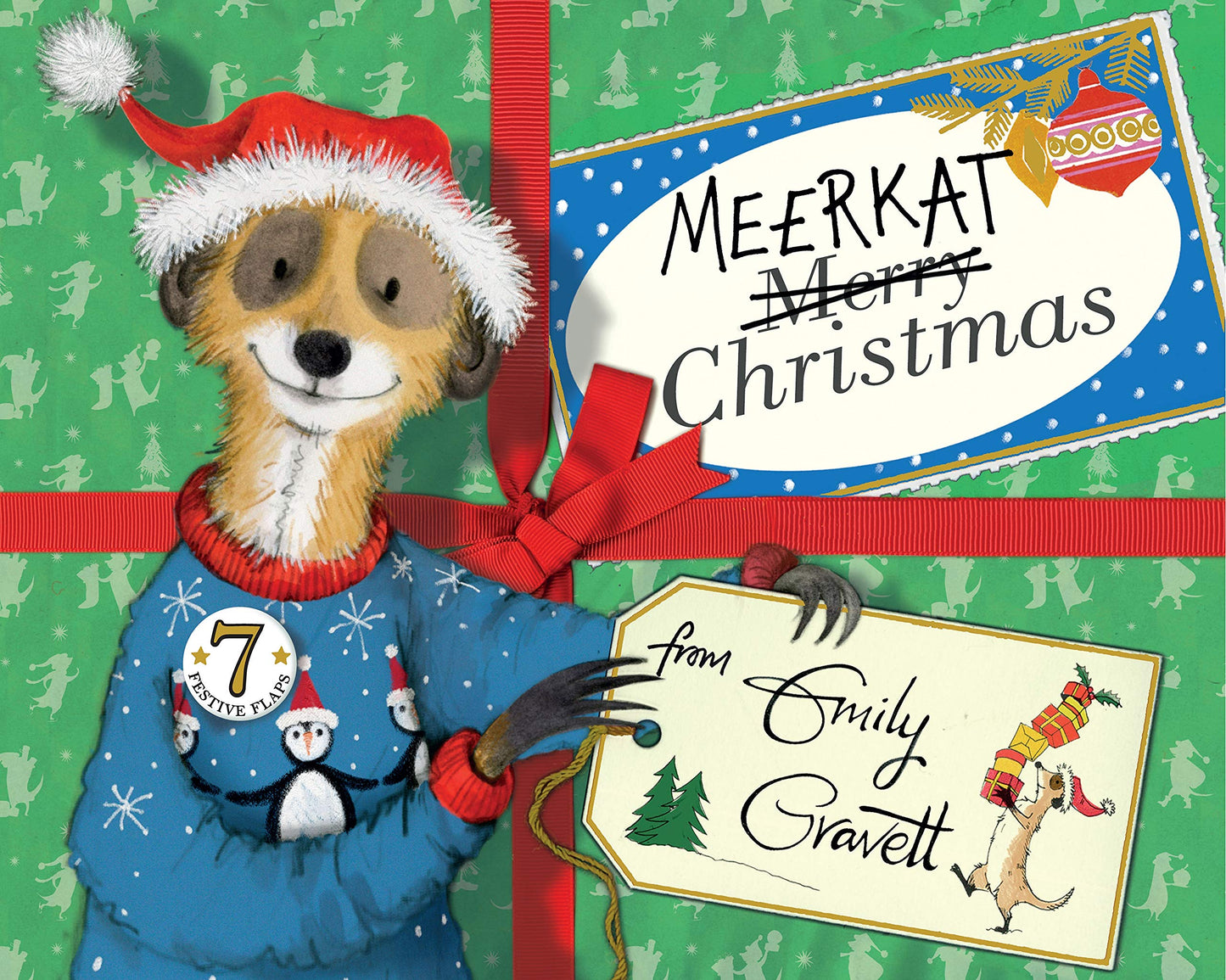 Book cover of Meerkat Christmas by Emily Gravett