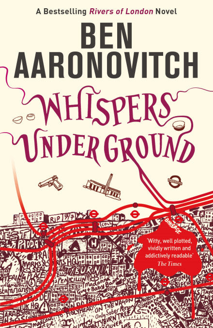 Book cover of Whispers Under Ground by Ben Aaronovitch