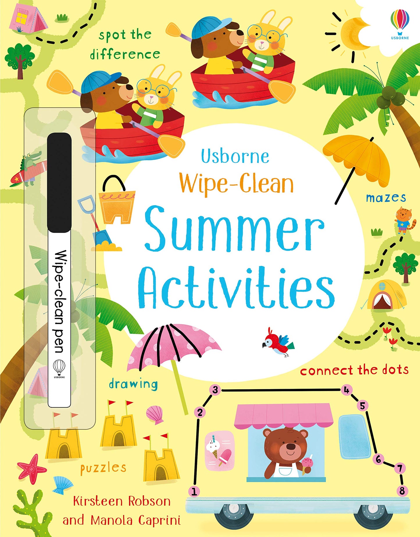 Book cover of Wipe-Clean Summer Activities by Kirsteen Robson