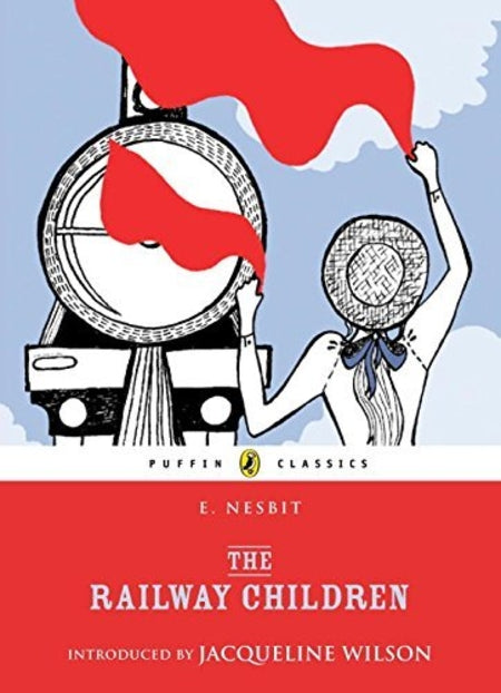 Book cover of The Railway Children by E. Nesbit, Jacqueline Wilson (Introduction), Charles Edmund Brock (Illus.)