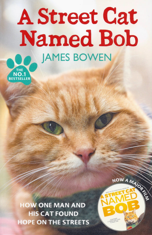 Book cover of A Street Cat Named Bob: How One Man And His Cat Found Hope On The Streets by James Bowen