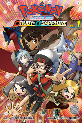 Book cover of Pokémon Adventures ΩRUBY And αSAPPHIRE 1 by Hidenori Kusaka, Satoshi Yamamoto