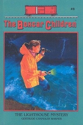 Book cover of The Lighthouse Mystery by Gertrude Chandler Warner, David Cunningham (Illus.)