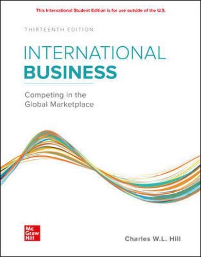 Book cover of ISE International Business: Competing In The Global Marketplace by Charles W.L. Hill