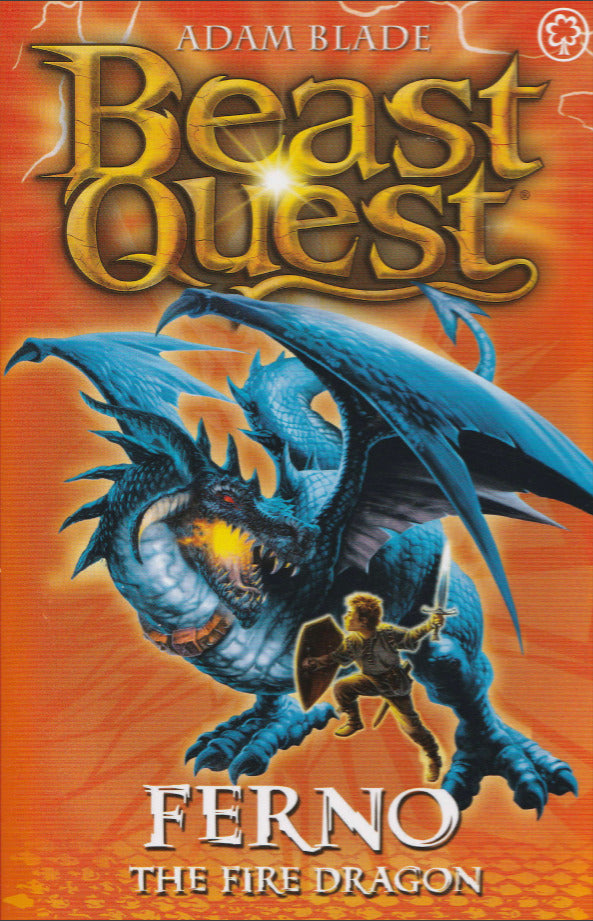 Book cover of Ferno The Fire Dragon by Adam Blade