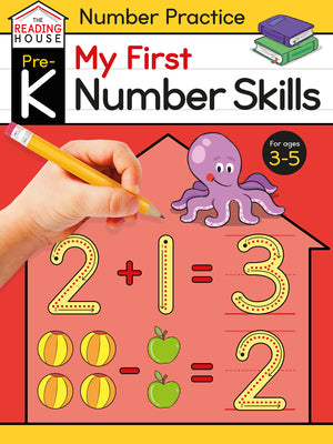 Book cover of My First Number Skills (Pre-K Number Workbook) by The Reading House