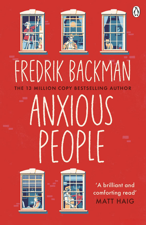 Book cover of Anxious People by Fredrik Backman